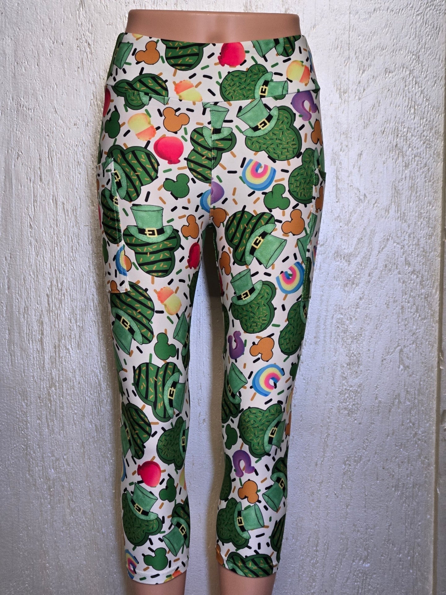 St. Patrick's Mouse capris and leggings with pockets