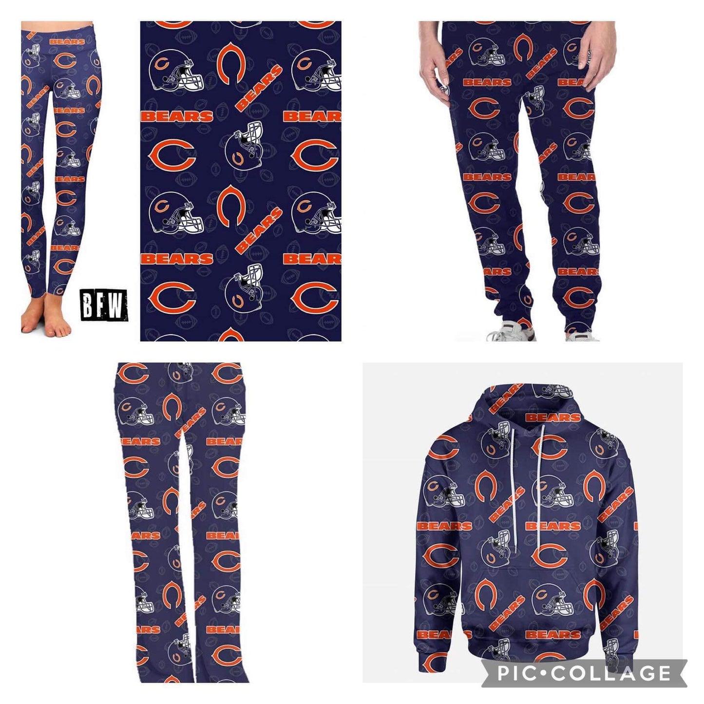 Chicago leggings with pockets, lounge pants, joggers and hoodies