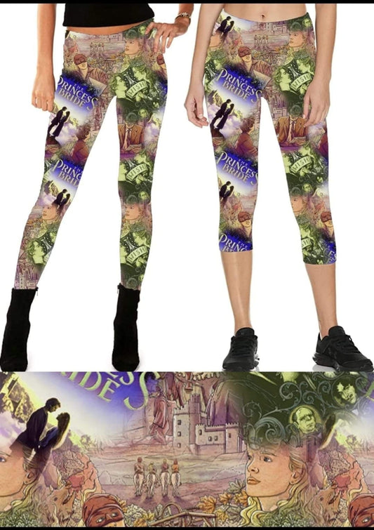 Bride Princess leggings, capris, lounge pants, joggers and 4" jogger shorts
