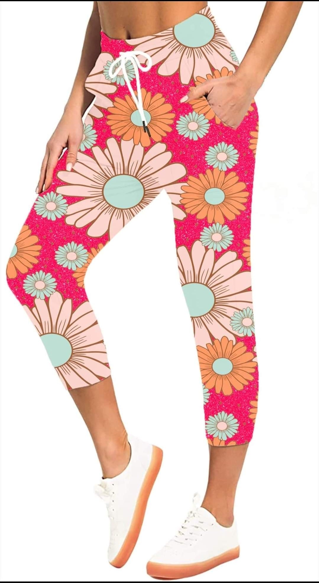 Groovy Daisy TC3 (size 28+) leggings