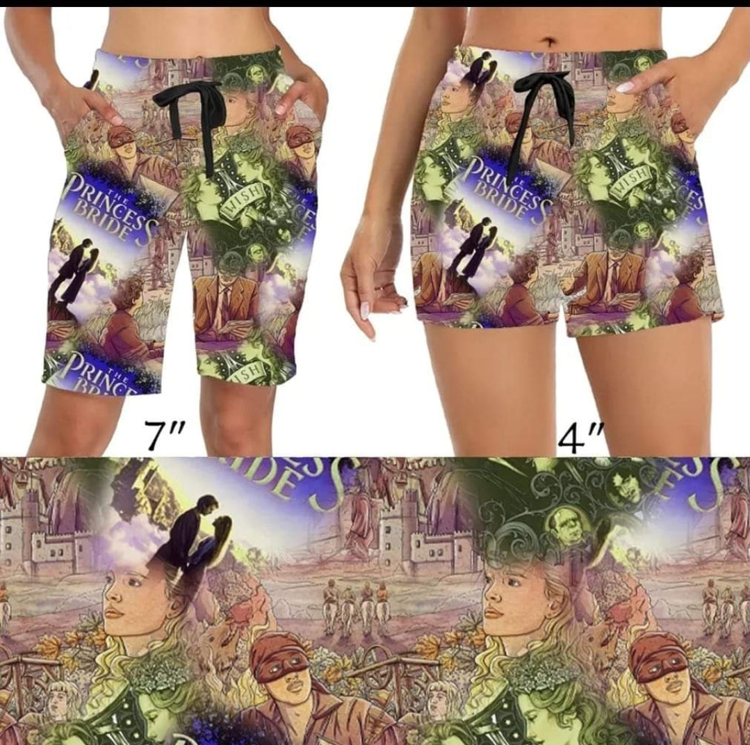 Bride Princess leggings, capris, lounge pants, joggers and 4" jogger shorts
