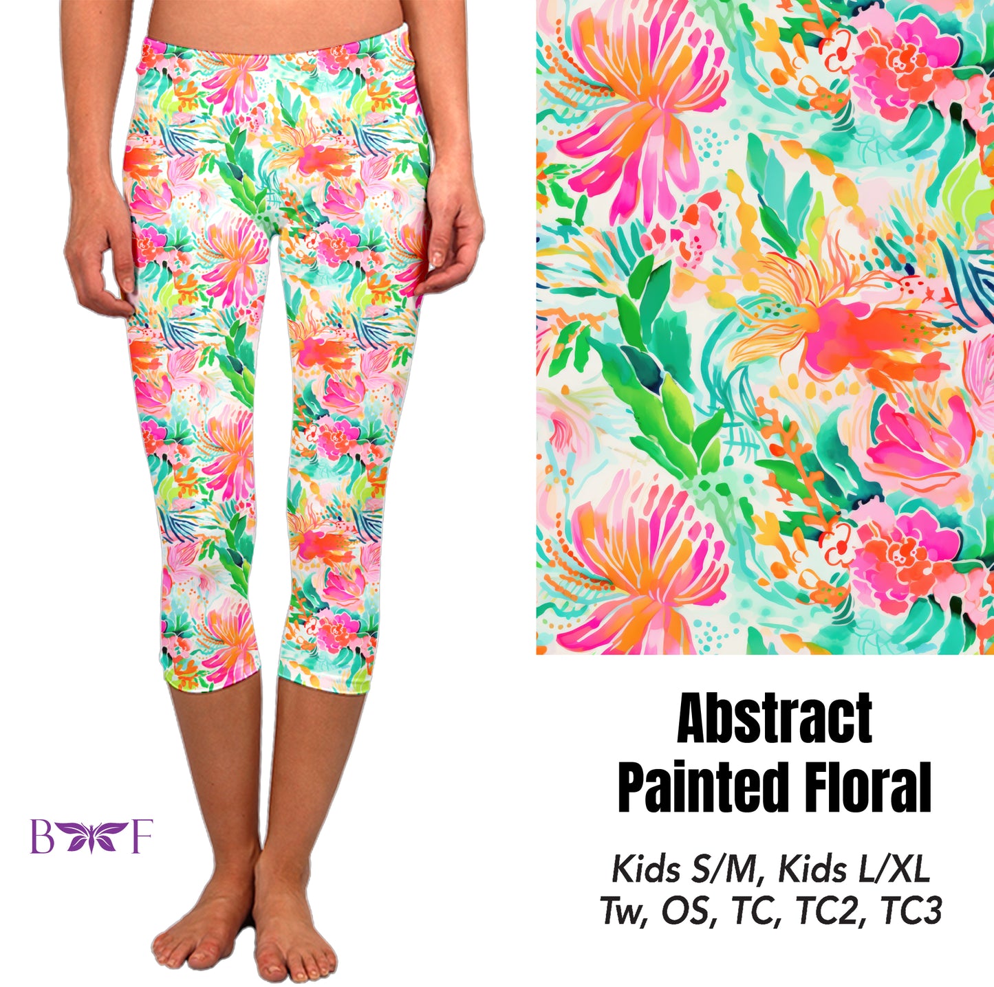 Abstract painted floral preorder#0515