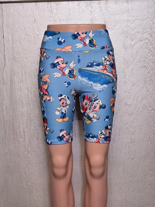 Cruise friends biker shorts with pockets