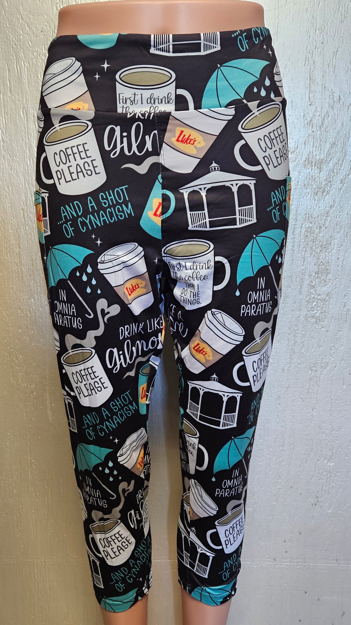 Coffee at Luke's leggings, capris, loungers, and joggers with pockets