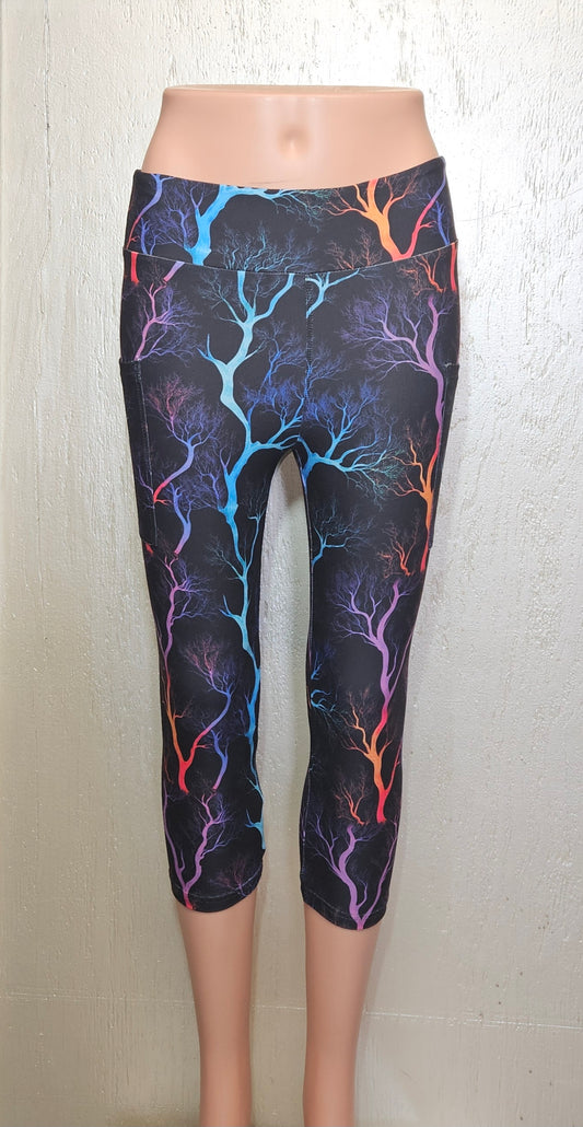 Neon Trees capris with pockets