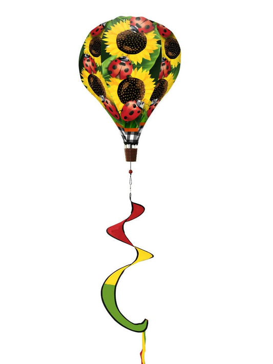 Sunflower and ladybug balloon windsock 0408