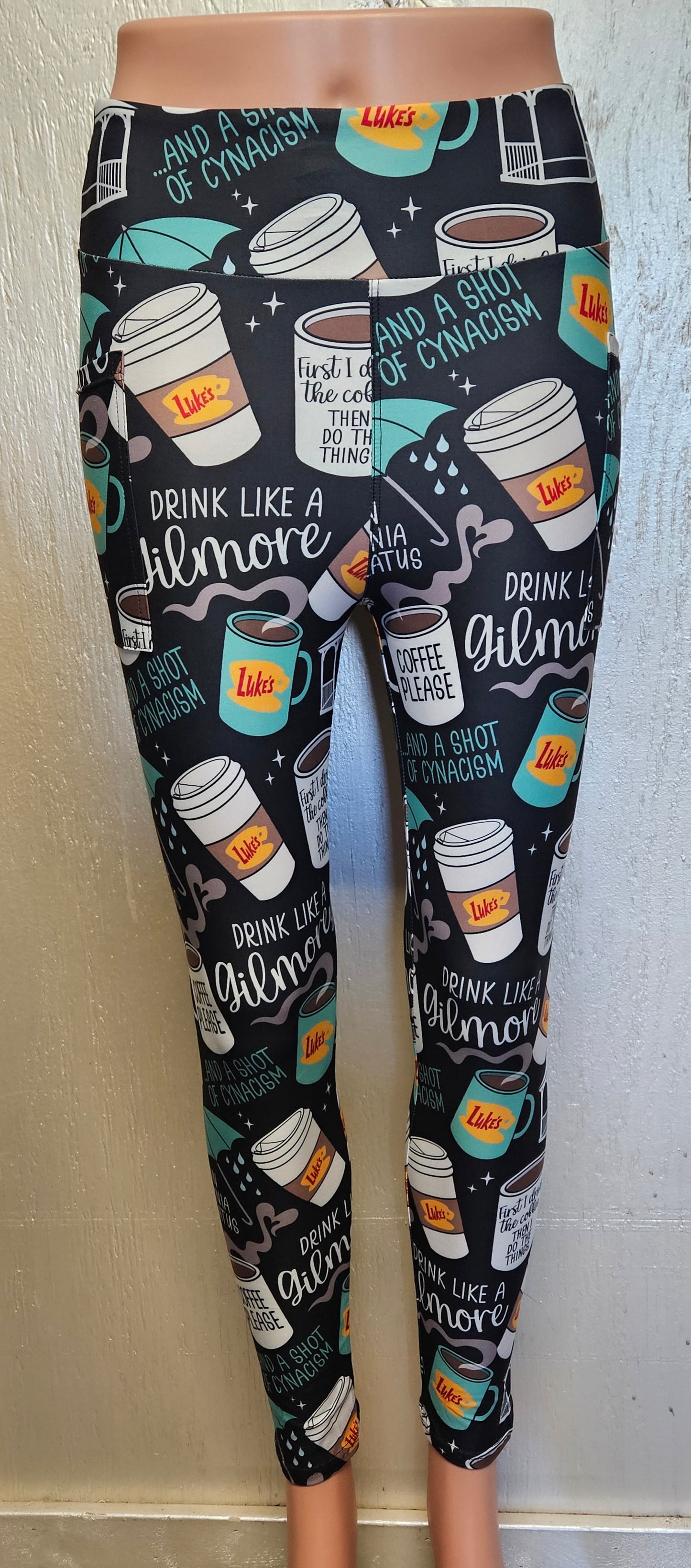 Coffee at Luke's leggings, capris, loungers, and joggers with pockets