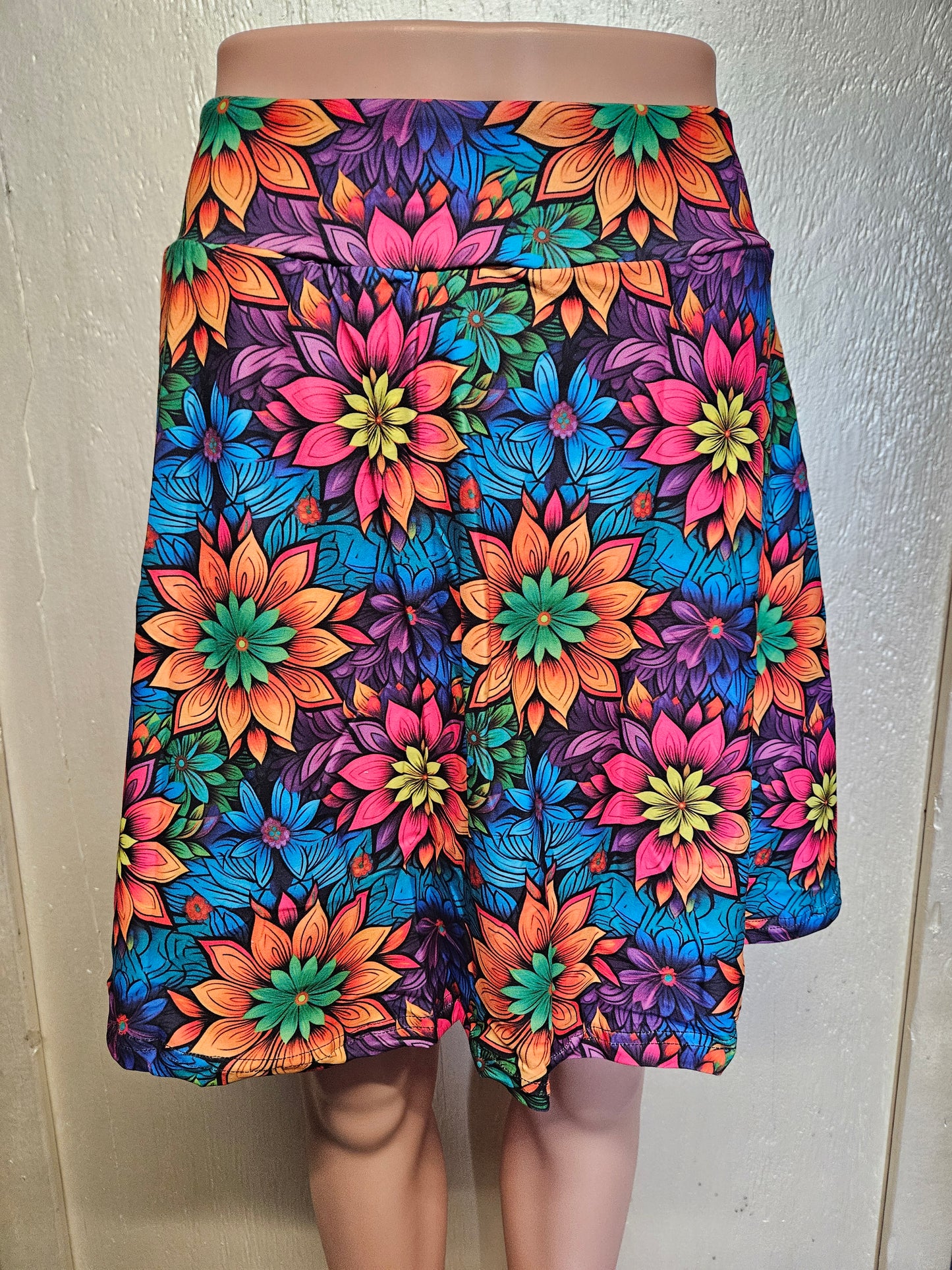 Floral Mandala leggings and skorts with pockets