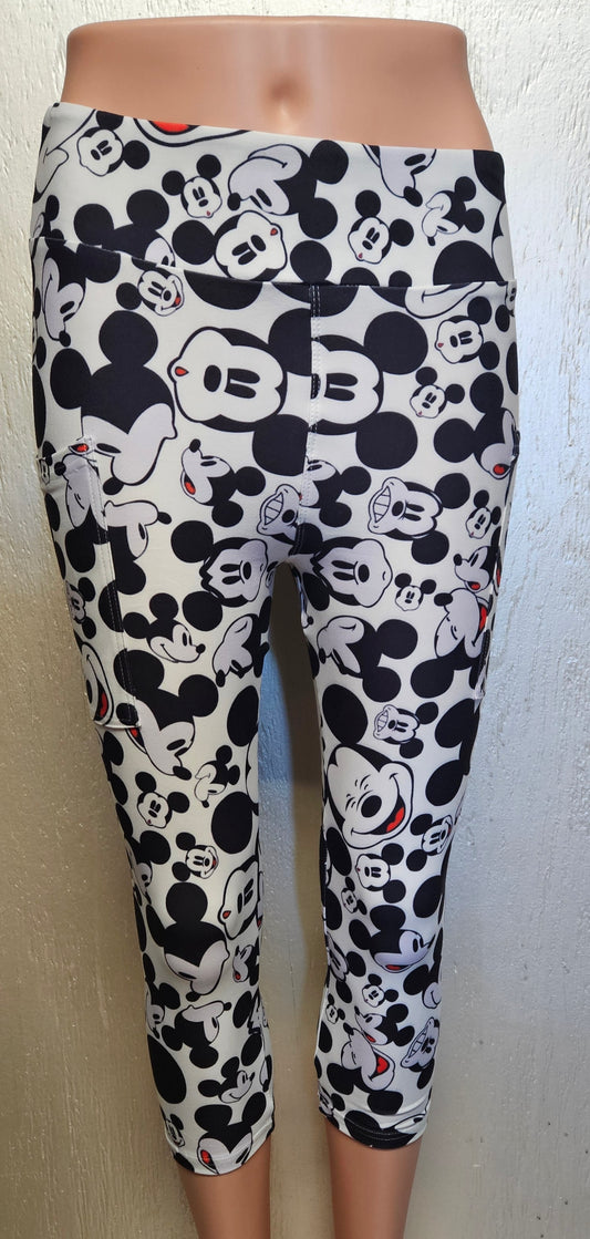 Mouse Meme leggings and capris with pockets