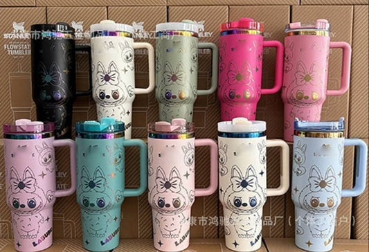 Labubu solid tumbler 40oz stanley preorder#0901