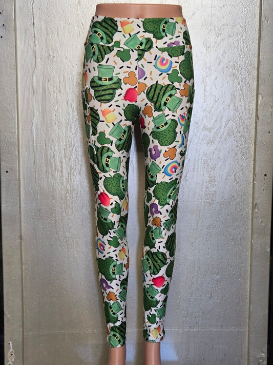 St. Patrick's Mouse capris and leggings with pockets