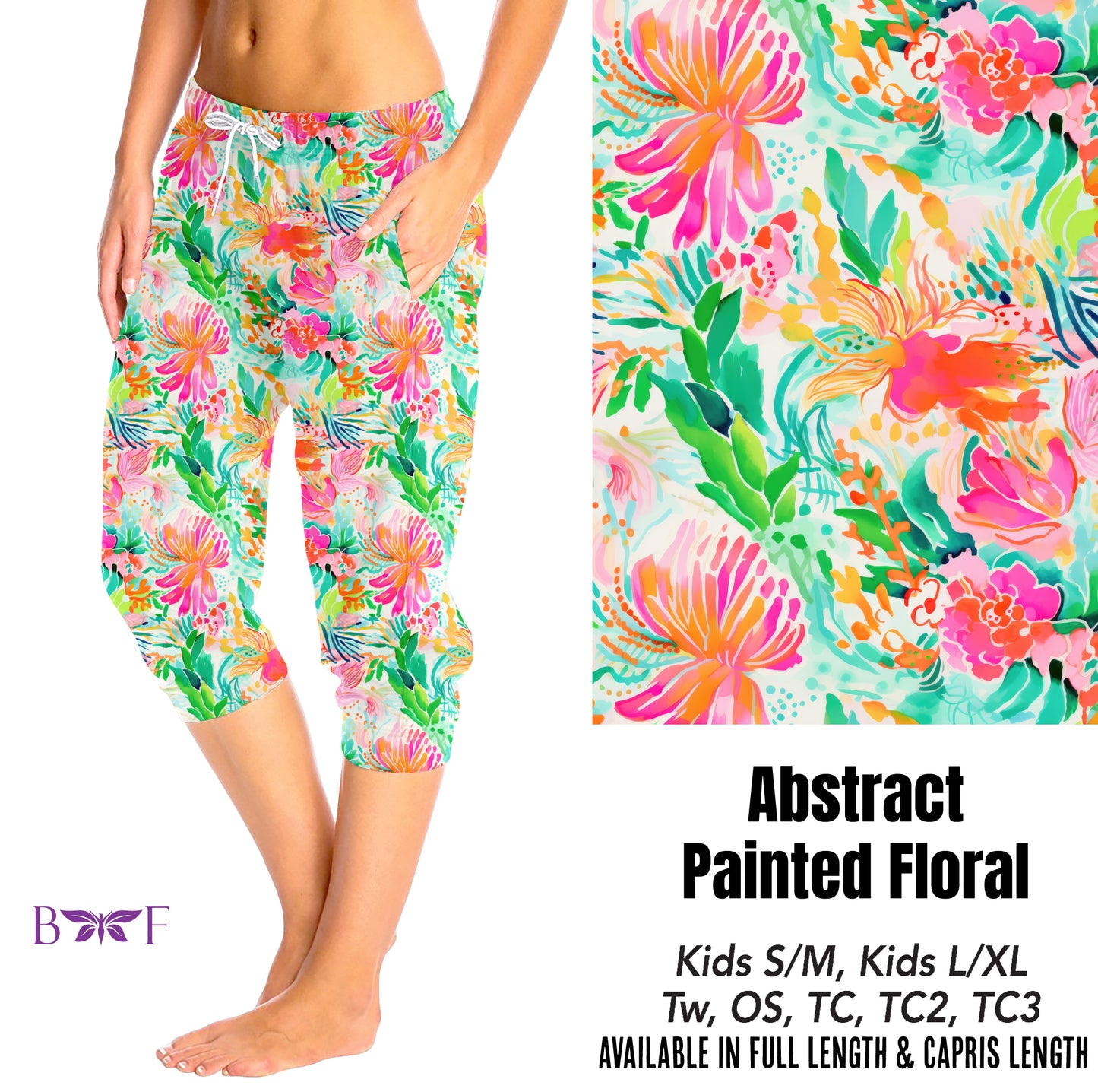 Abstract painted floral preorder#0515