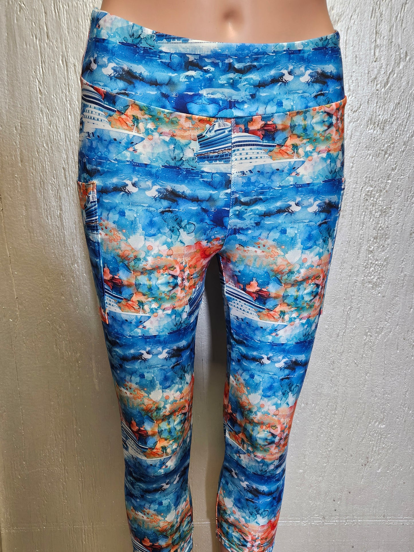 Ships at Sea capris, shorts and skorts with pockets