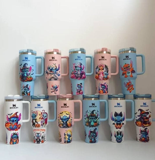 Stitch Halloween 40oz stanley tumbler preorder#0901