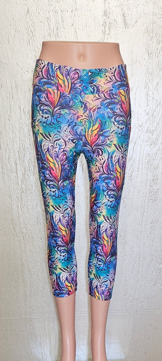 Mardi Gras Party capris and skorts with pockets