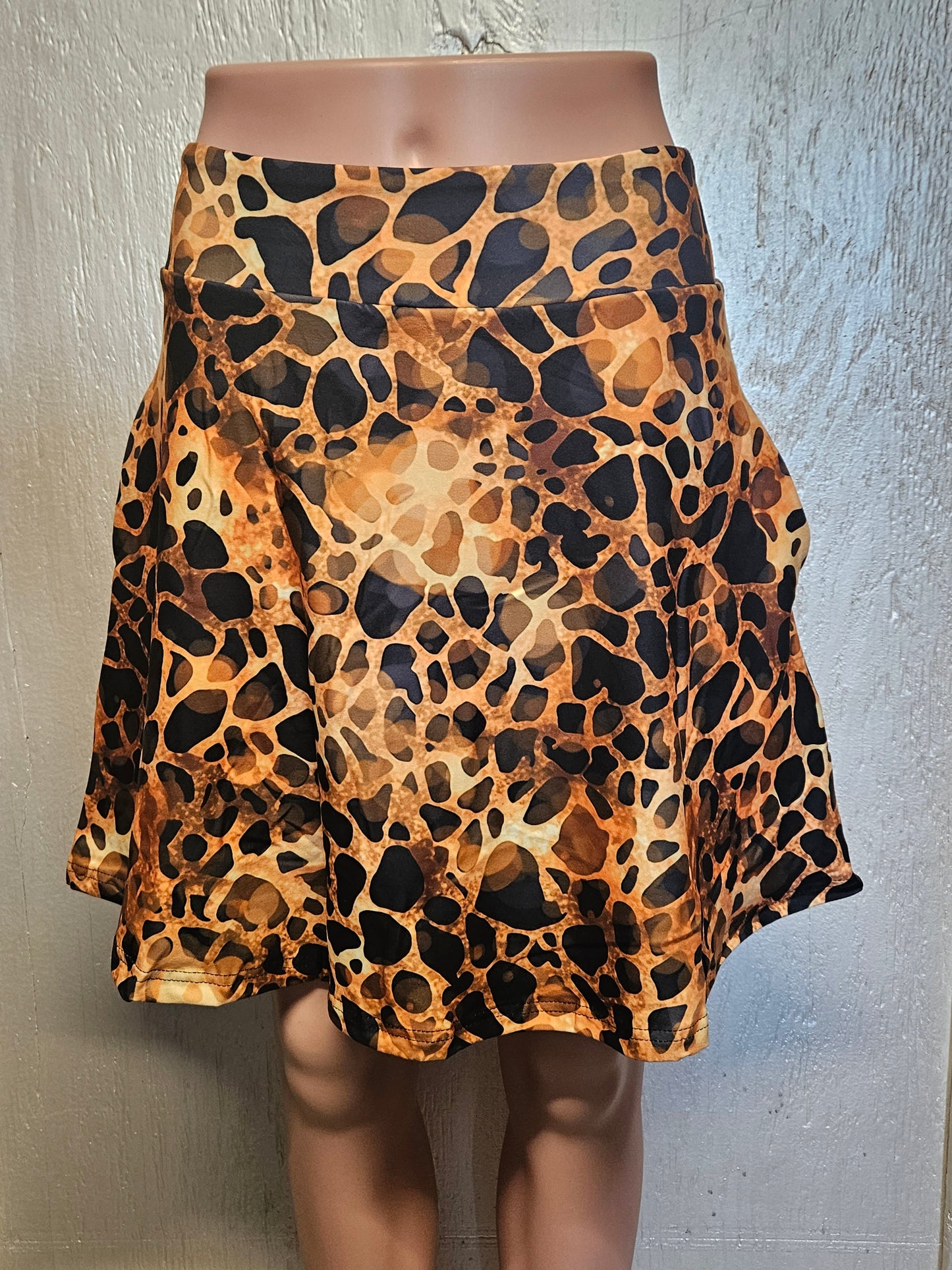 Gold Giraffe leggings, capris, and skorts with pockets