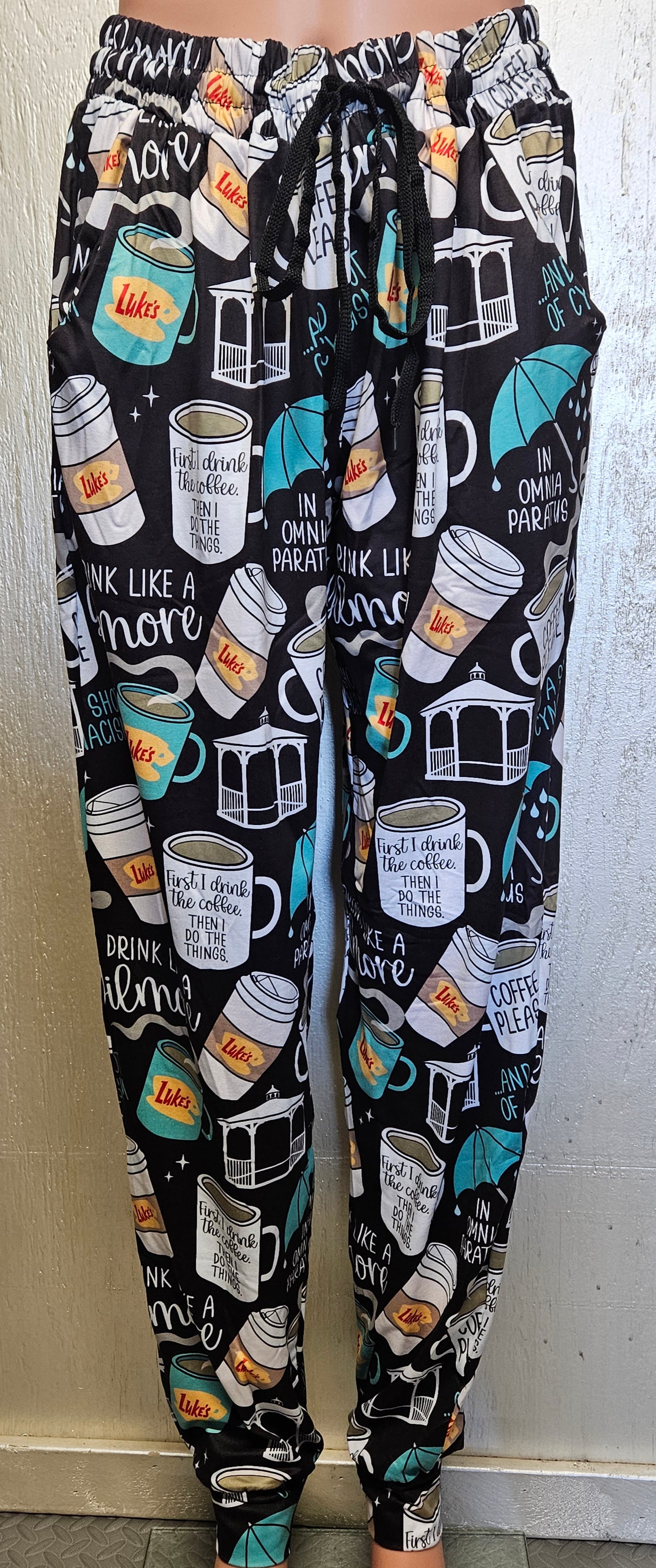 Coffee at Luke's leggings, capris, loungers, and joggers with pockets