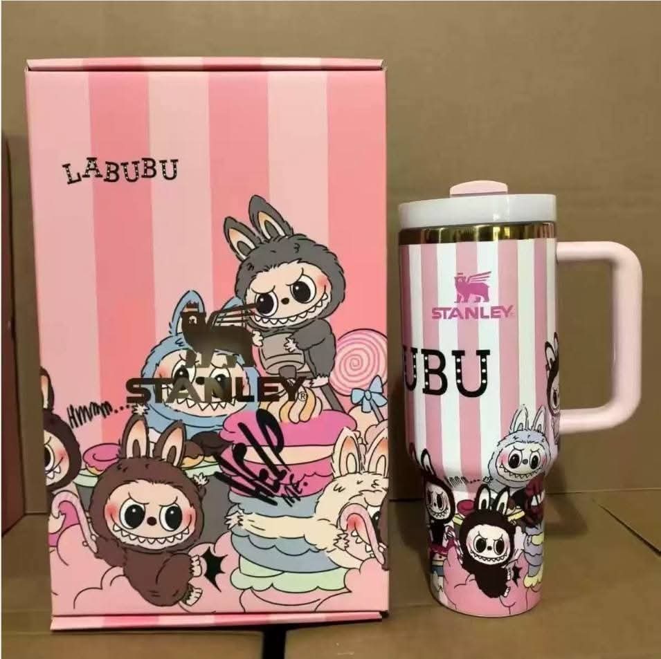 Labubu stripes 40oz stanley tumbler preorder #0901