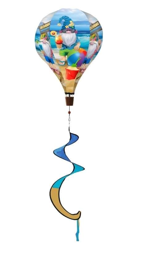 Beach gnome balloon windsock 0408