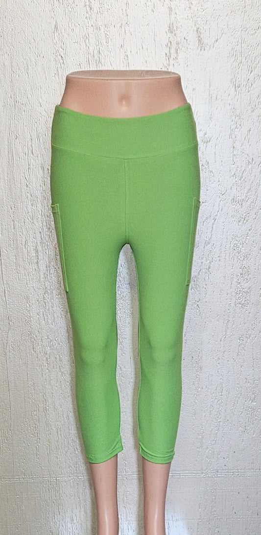 Light Green capris and skorts with pockets