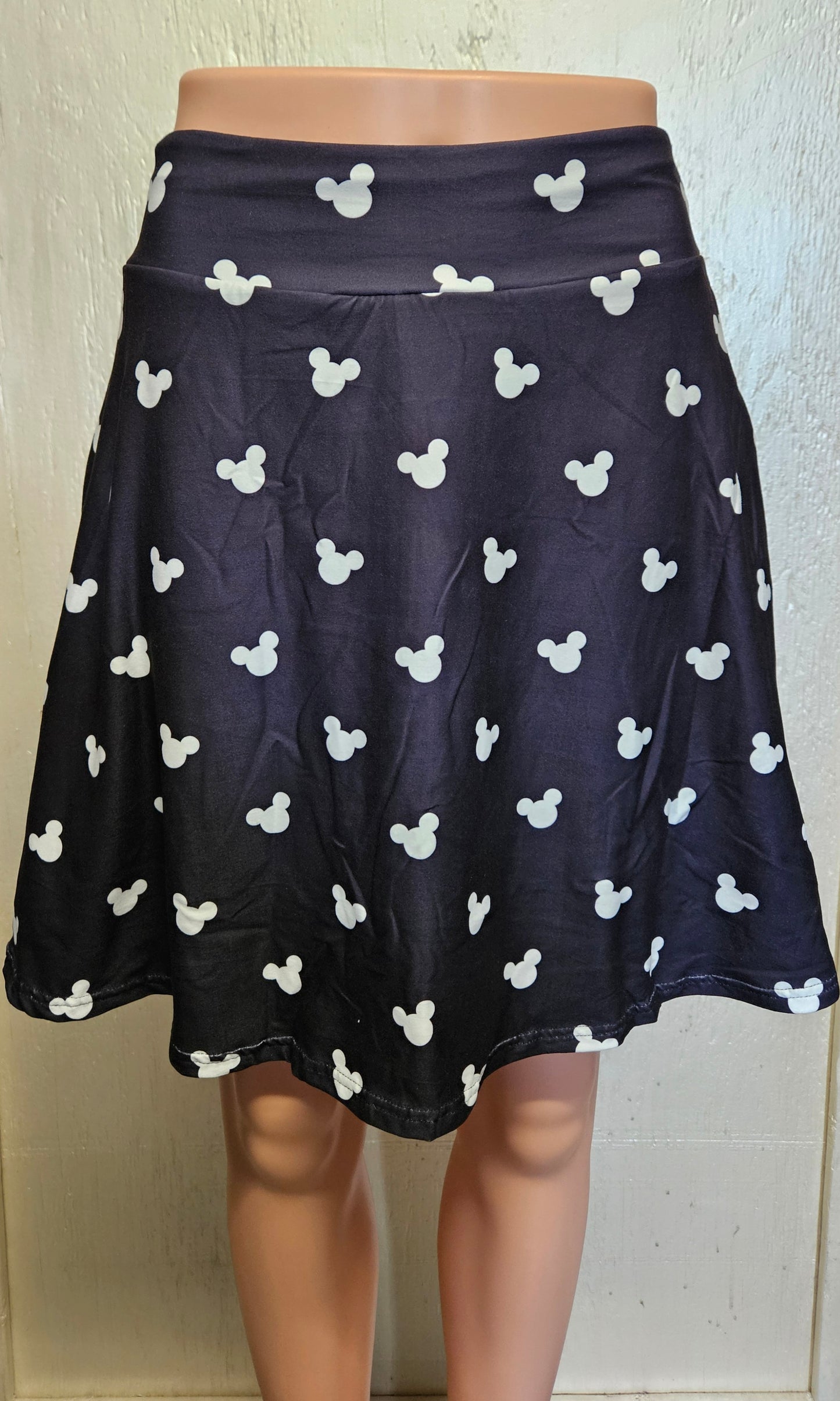 White Ears on Black leggings, capris, skorts, and biker shorts with pockets