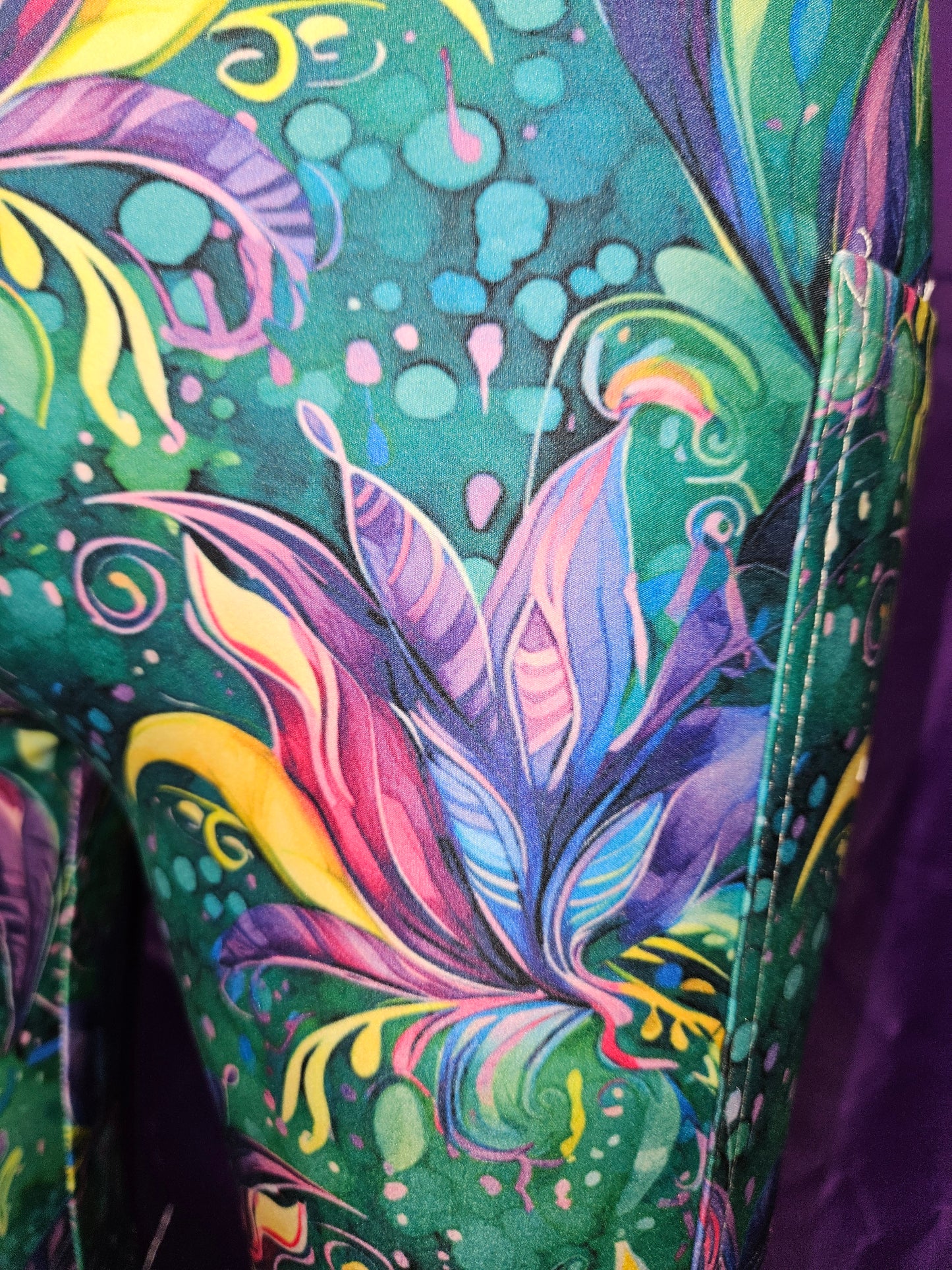 Mardi Gras Celebration bike shorts and capris with pockets