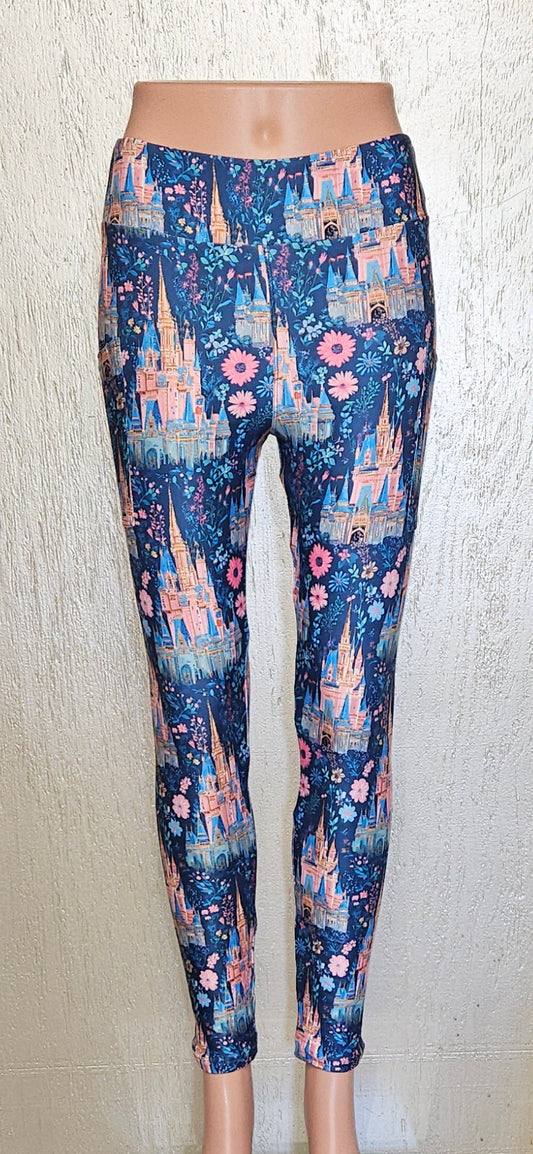 Flower Castle leggings, capris and skorts with pockets