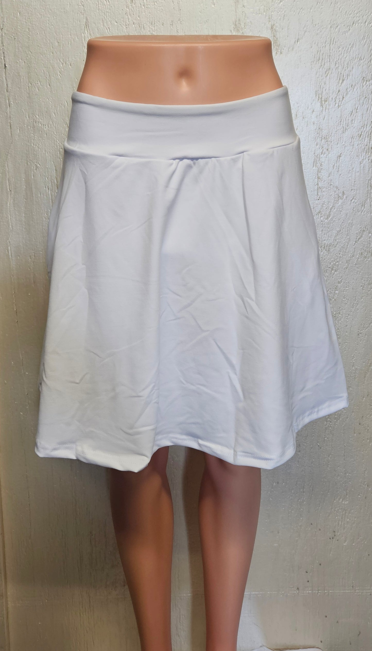 white skorts with pockets