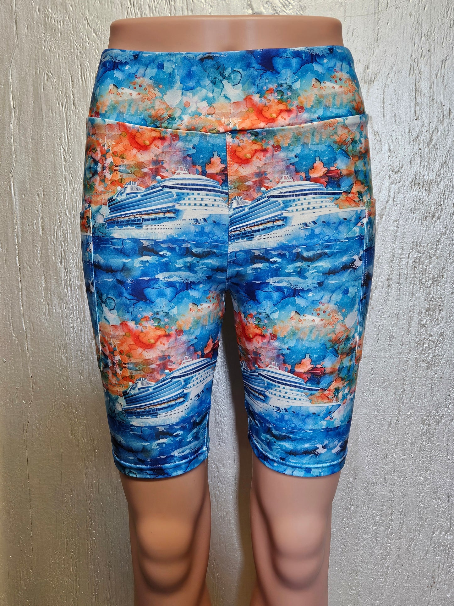 Ships at Sea capris, shorts and skorts with pockets