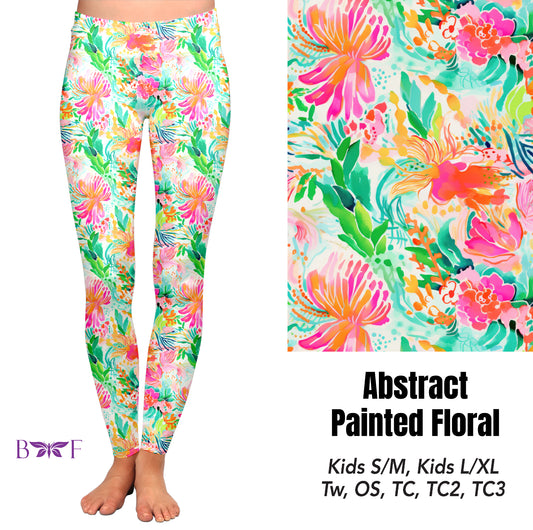 Abstract painted floral preorder#0515