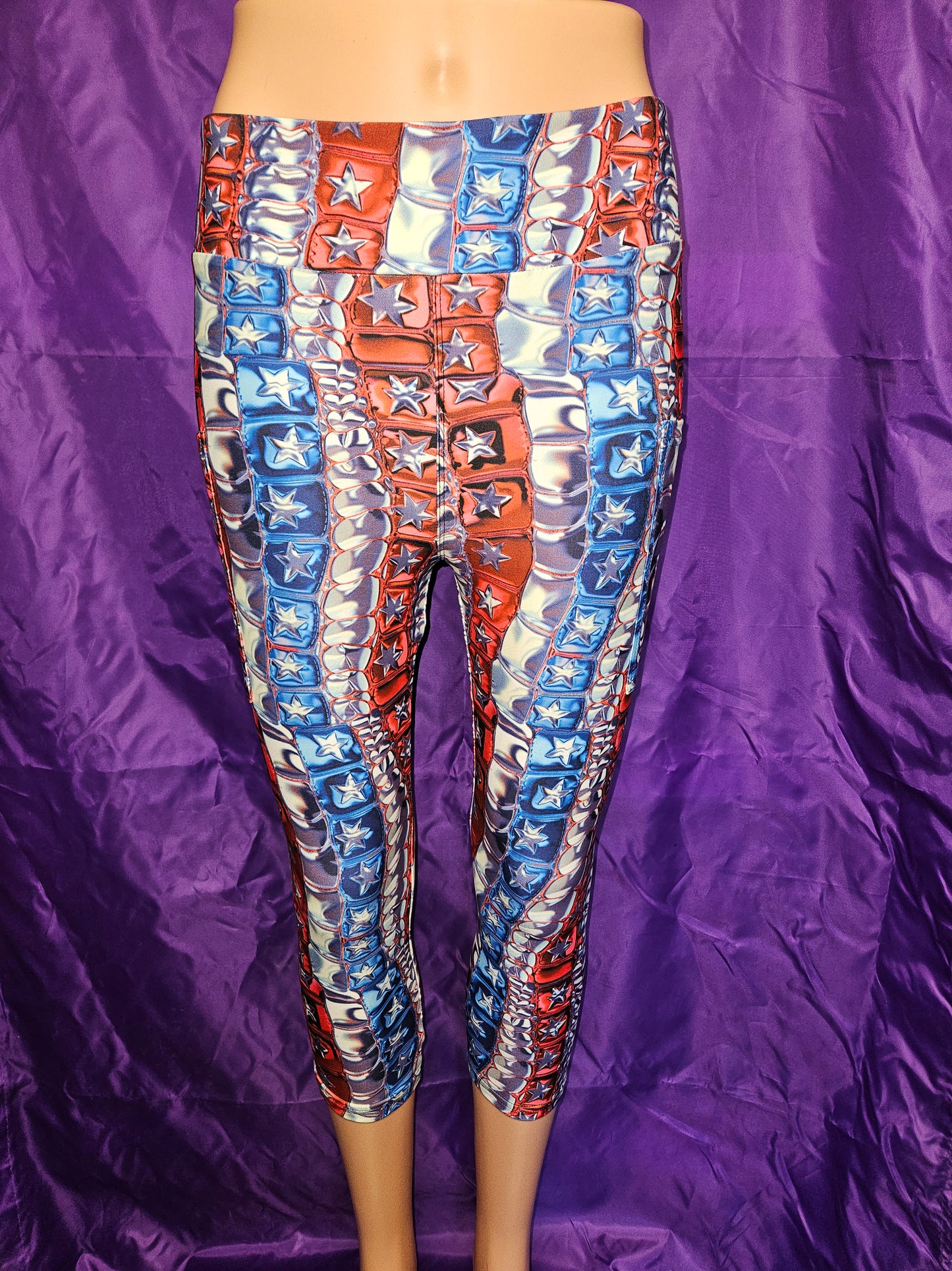 Alligator Stars capris and bike shorts with pockets