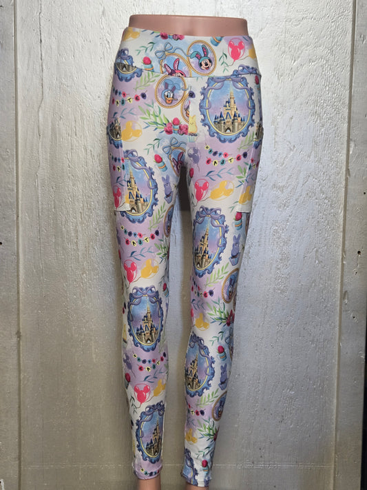 Happy Easter Friends leggings and capris with pockets
