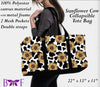 Sunflower Cow large tote and 2 inside mesh pockets