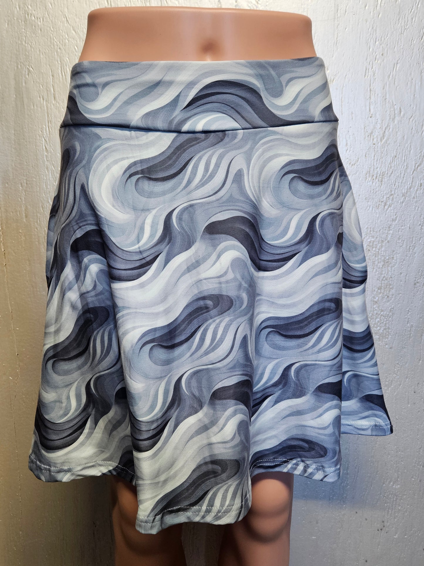 Grey Swirls leggings and skorts with pockets