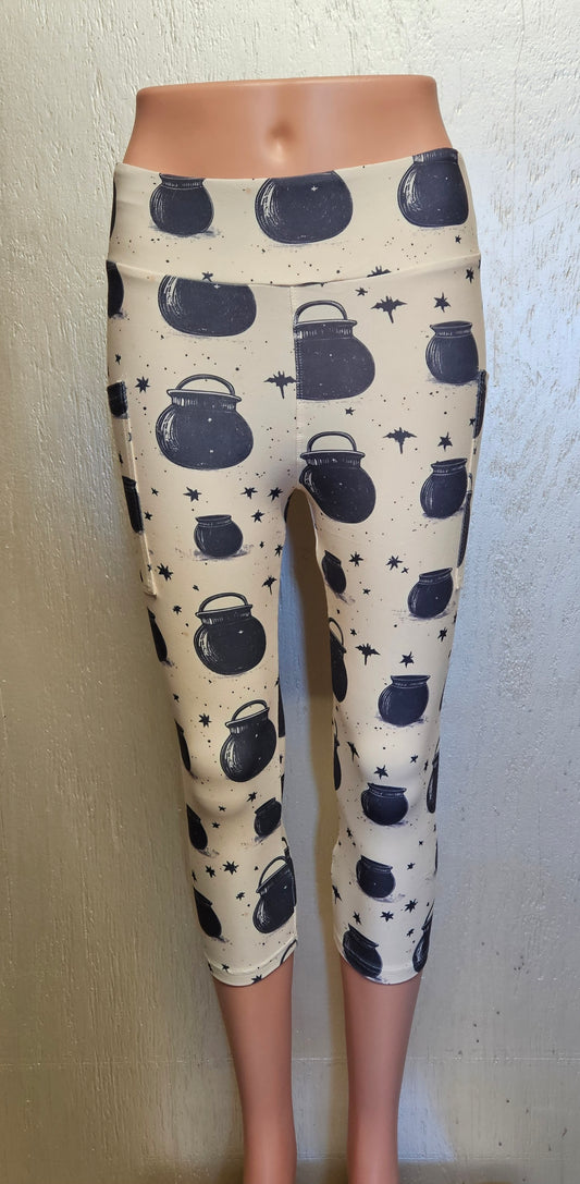 Halloween Jars capris with pockets