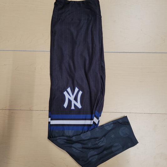 Pinstripes baseball legging