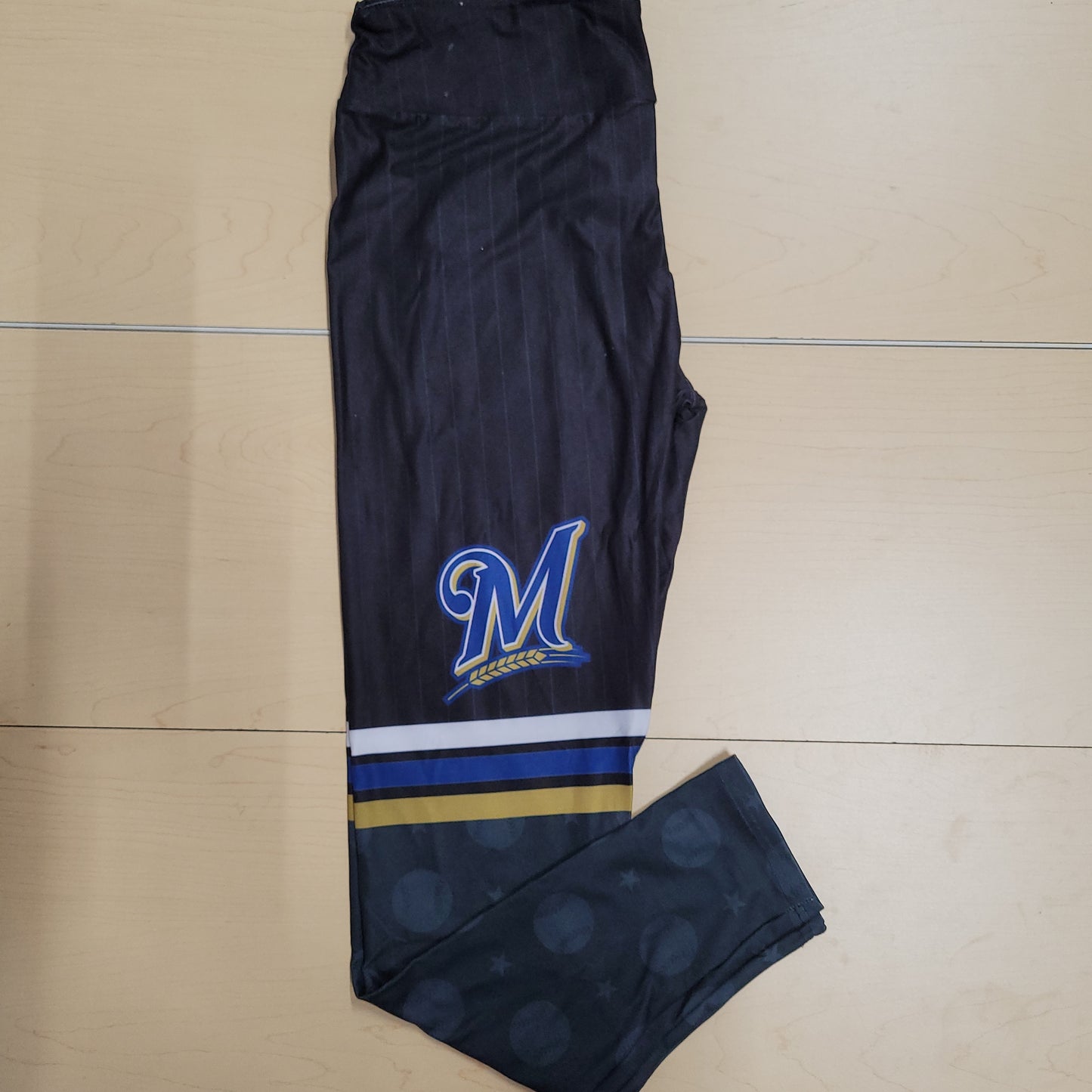 Pinstripes baseball legging