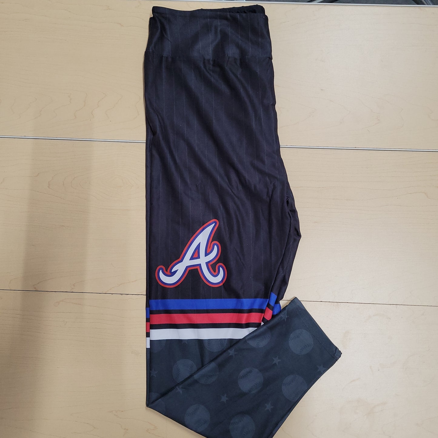 Pinstripes baseball legging