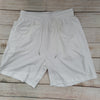 Solid White jogger Shorts with pockets 4