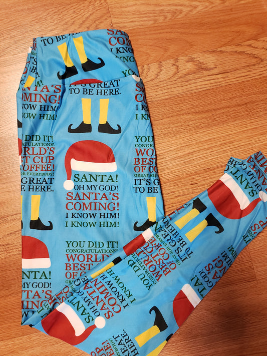 Elf Sayings extended plus leggings only