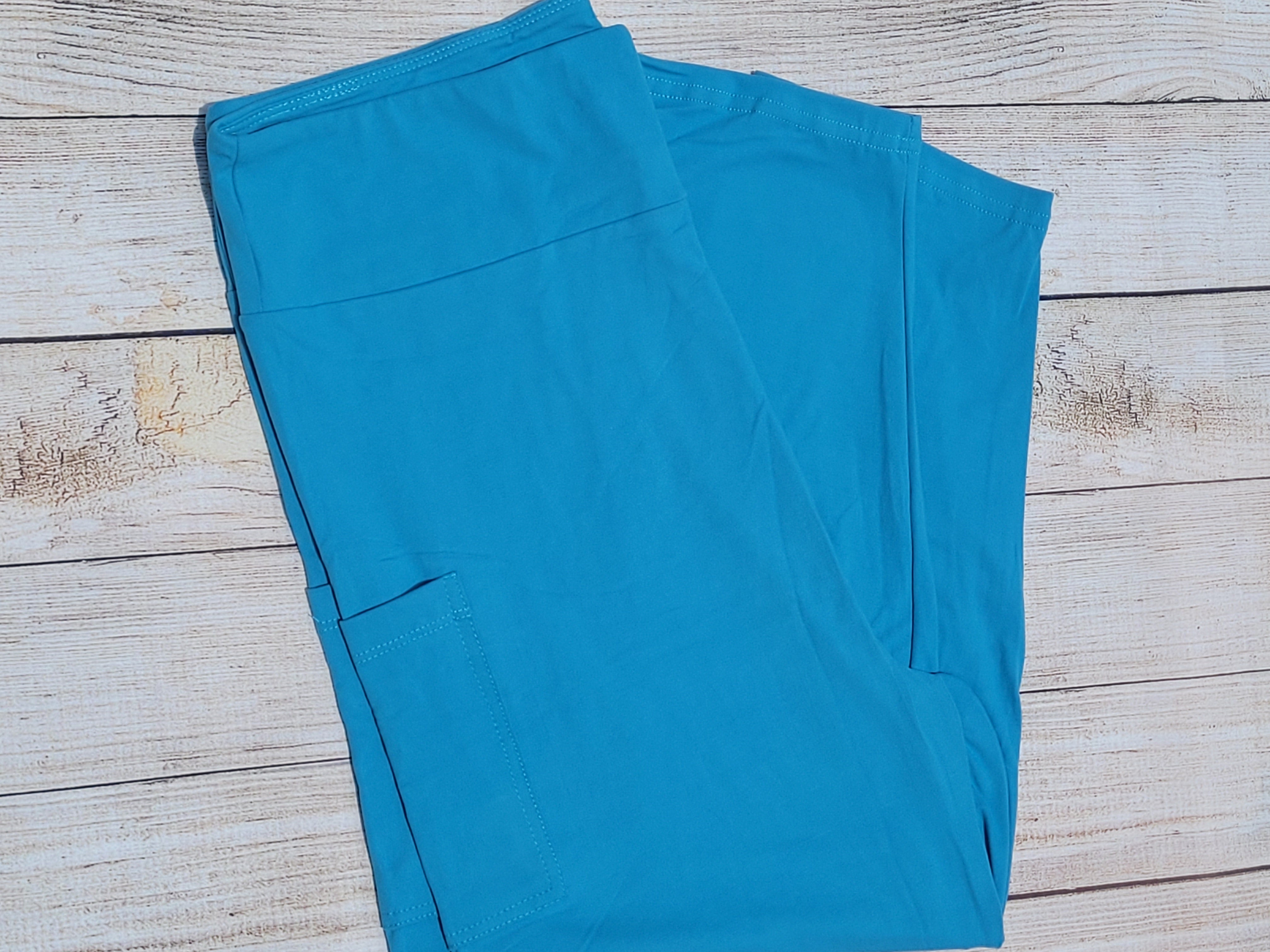 Aqua Blue capris and shorts