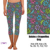 Load image into Gallery viewer, Daisies &amp; Dragonflies Grey Capris and shorts