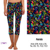 Load image into Gallery viewer, Tropical Parrot Leggings, capris, capri lounge &amp; joggers, and shorts