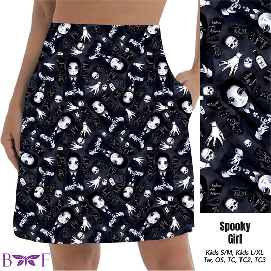 Spooky Girl leggings and skorts with pockets