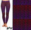Pink/purple designer Leggings with pockets