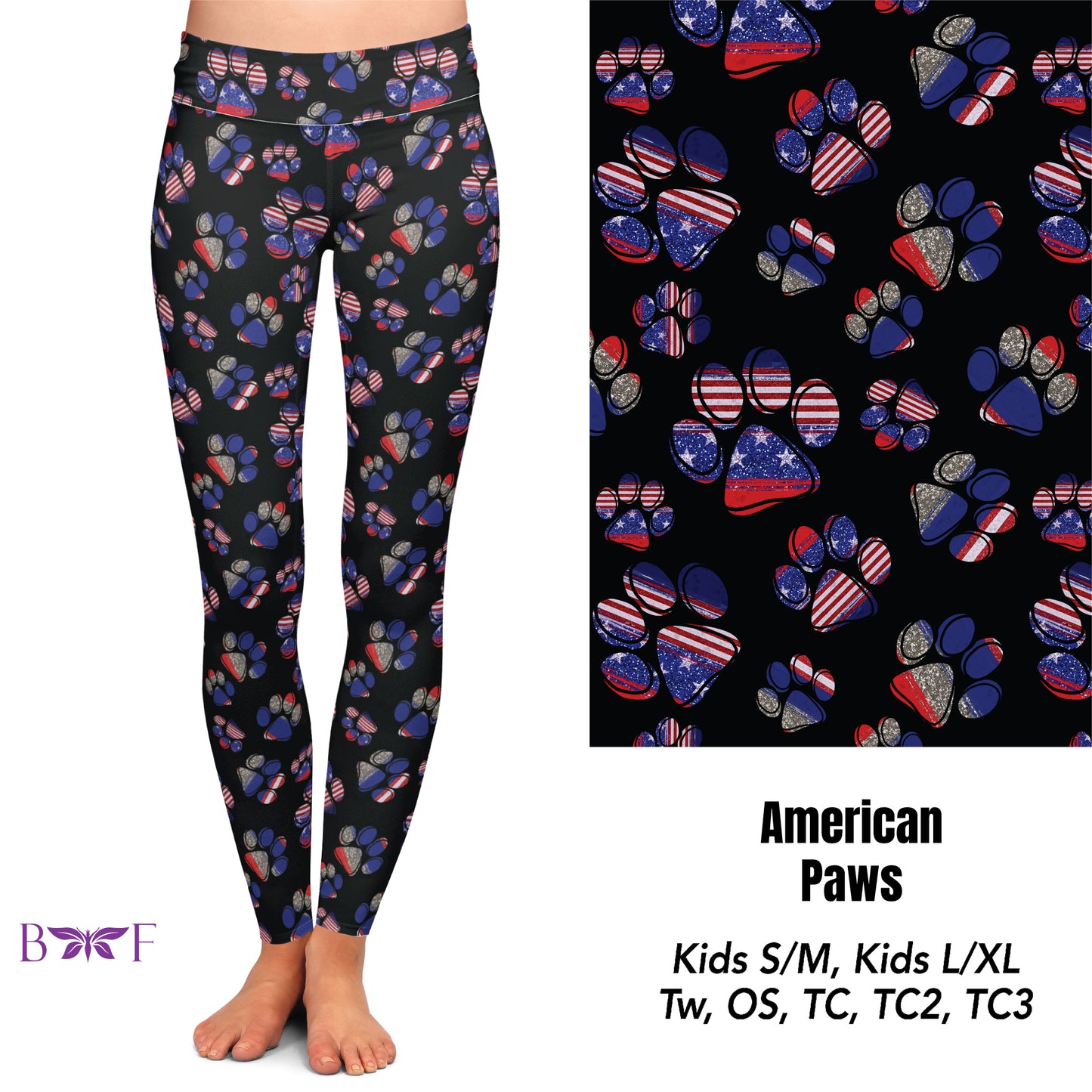 America Paws Leggings and Capris