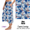 Blue Floral Leggings, Capris, and 7