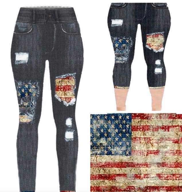 America Jean's leggings and capri
