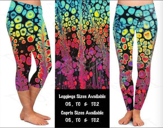 Bubbles leggings and capris with pockets.