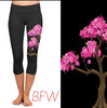 Load image into Gallery viewer, Cherry Blossoms leggings and capris with pockets